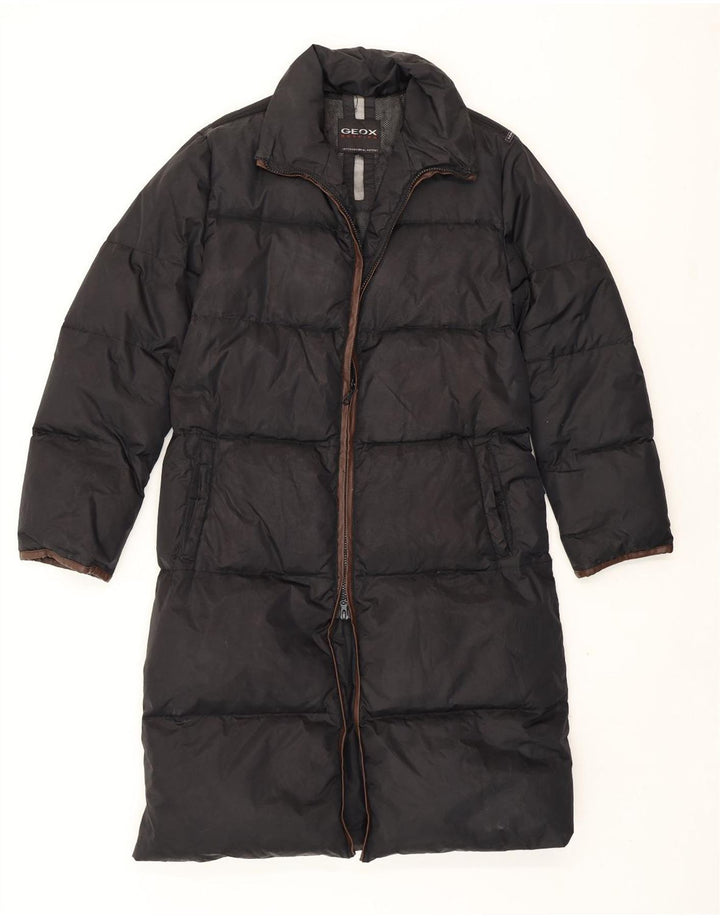 Cappotto Imbottito Donna Geox IT 44 Medio Nero Poliestere Invernale