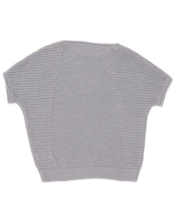 Maglione da donna con scollo a barca a maniche corte Phase Eight UK 14 Blu medio