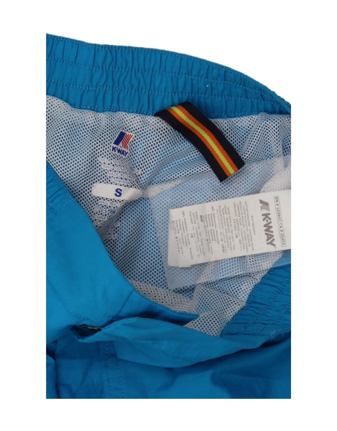 Pantaloncini da bagno da donna K-WAY piccoli W29 blu in poliammide
