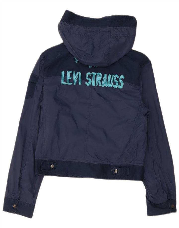 Bomber con cappuccio grafico Levi's per ragazzi 11-12 anni Colorblock blu navy