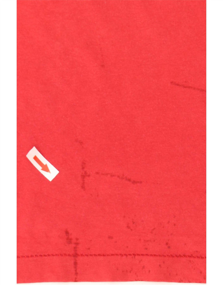 T-shirt grafica da uomo Levi's Top XL in cotone rosso
