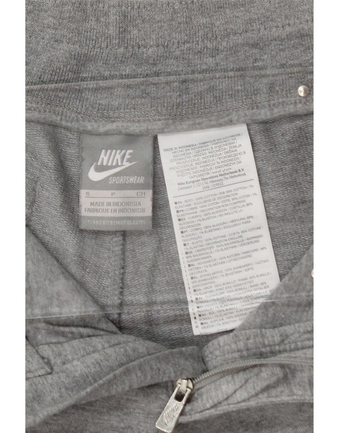 NIKE Womens Tracksuit Trousers Joggers Small  Grey Cotton Vintage Nike and Second-Hand Nike from Messina Hembry 