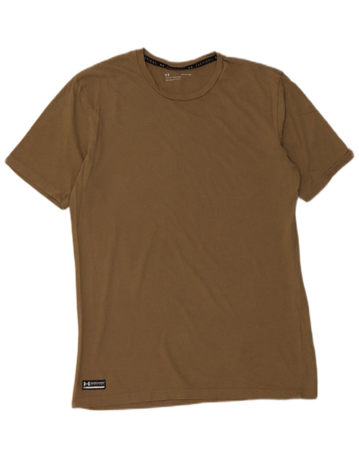 Maglietta da uomo UNDER ARMOUR Top piccola in cotone kaki