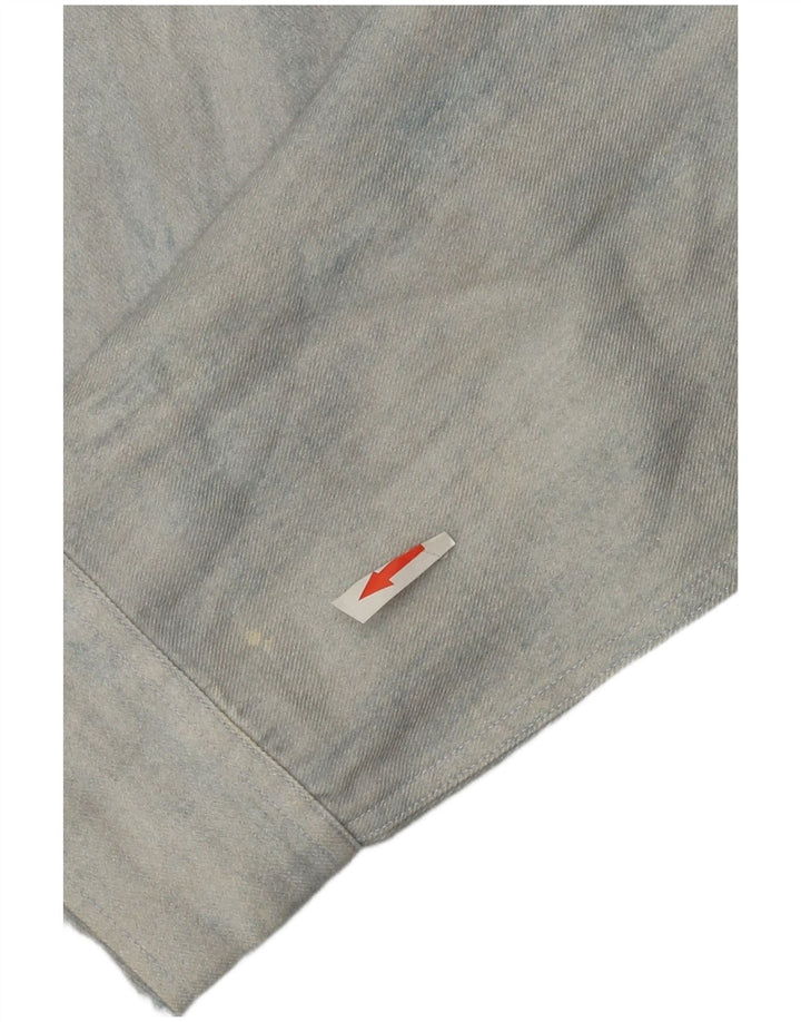 Camicia Cos da uomo in denim piccola blu Lyocell