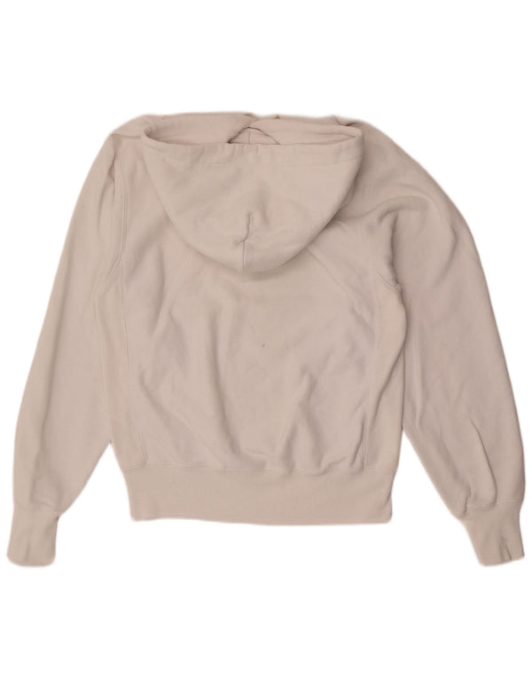 Felpa con cappuccio da uomo Champion piccola in cotone bianco