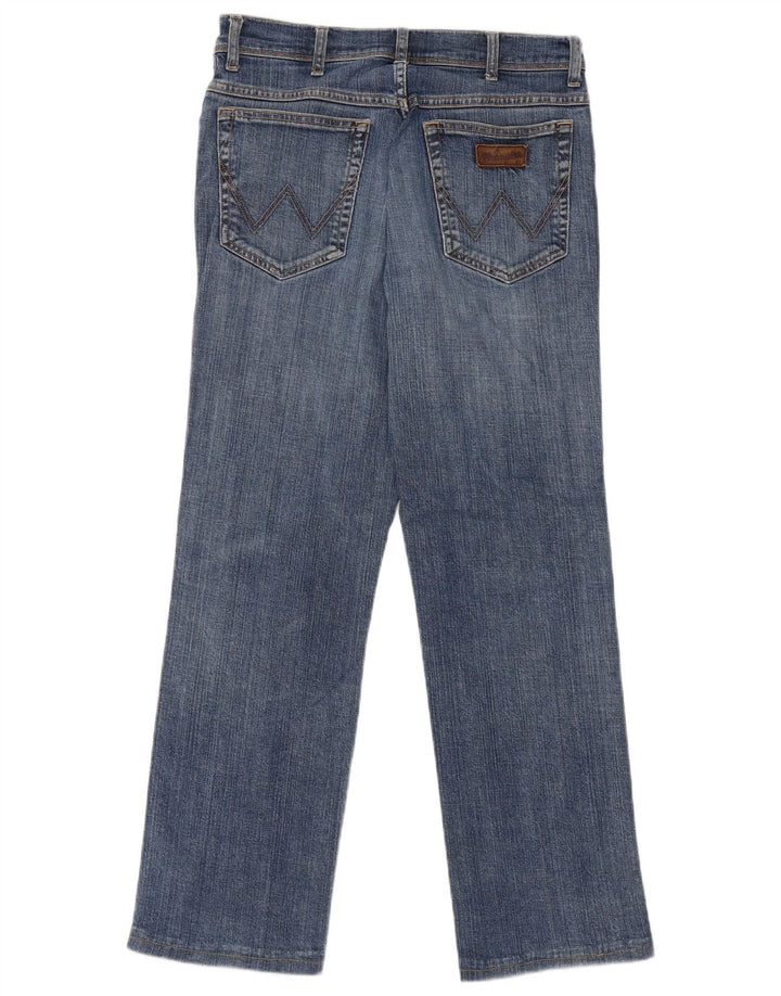 Jeans dritti elasticizzati Texas da uomo Wrangler W32 L27 cotone blu