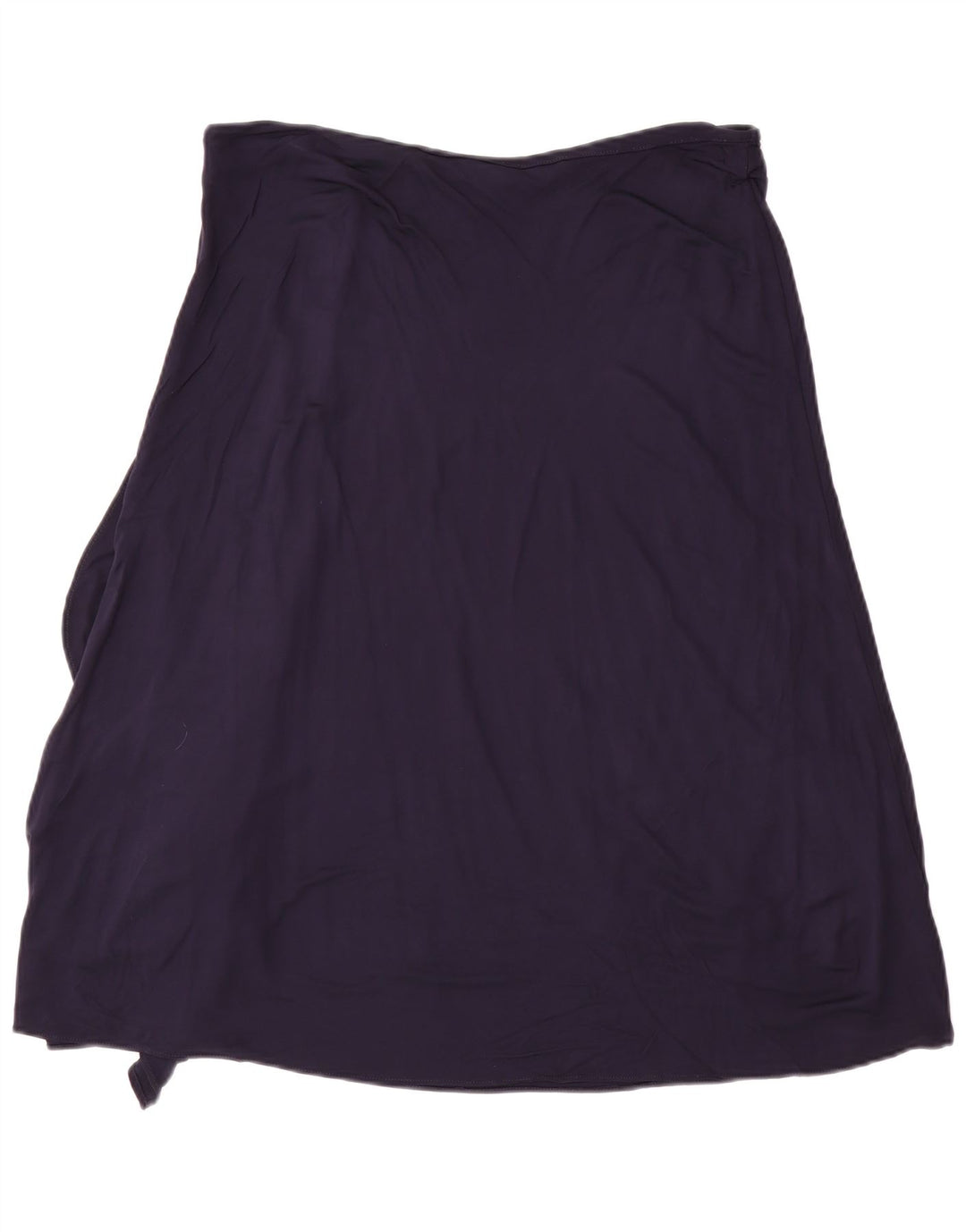 Gonna a trapezio da donna Ralph Lauren grande W36 rayon blu navy