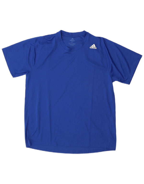 T-shirt Adidas Aeroready da uomo Top XL blu poliestere