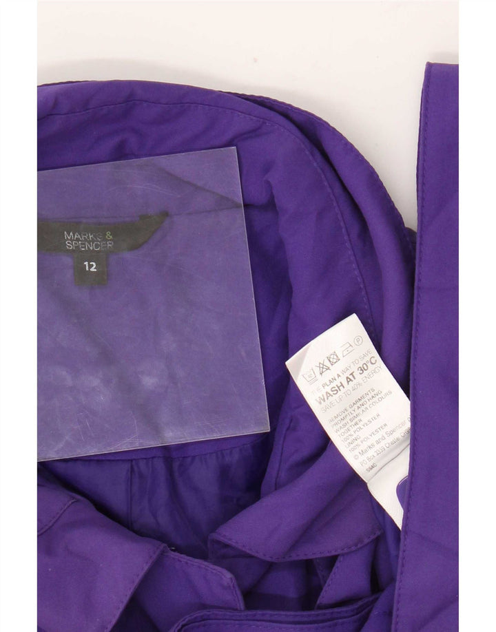 Trench da donna Marks & Spencer UK 12 Poliestere viola medio