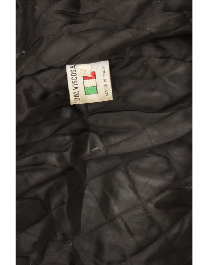 SENSO UNICO Mens Leather Coat UK 44 2XL Black Leather Vintage Senso Unico and Second-Hand Senso Unico from Messina Hembry 