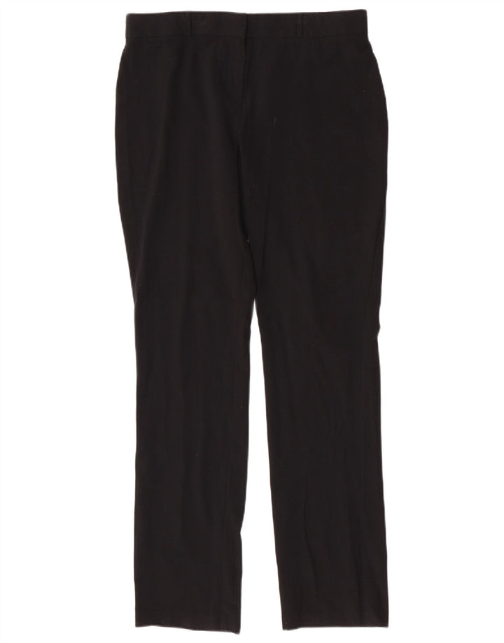 Pantaloni da abito slim moderni da donna Marks & Spencer UK 12 medi W30 L31 neri