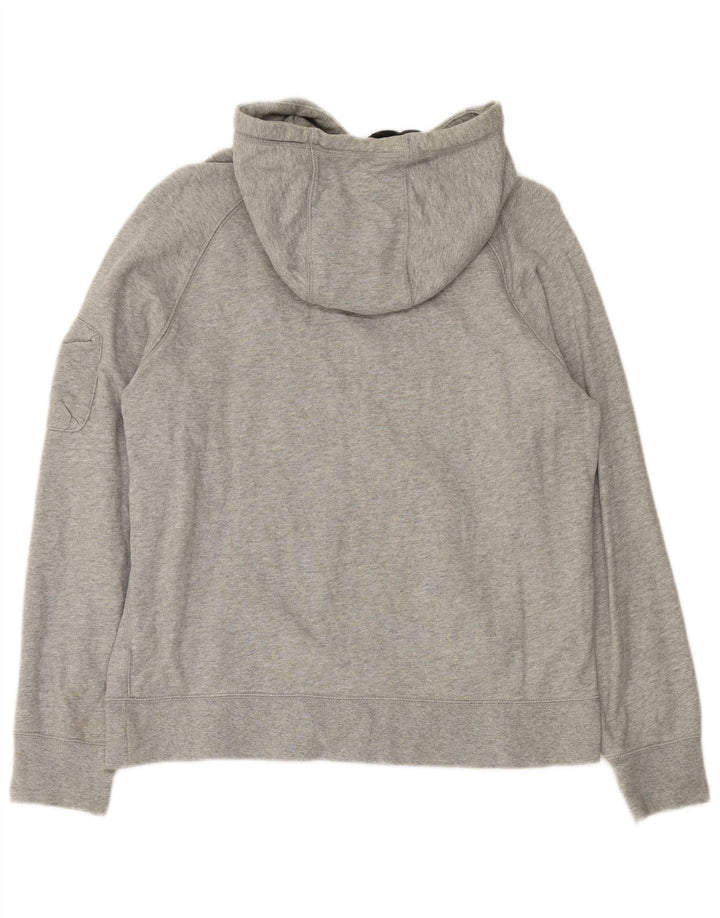 Felpa con cappuccio da uomo NIKE grande in cotone grigio