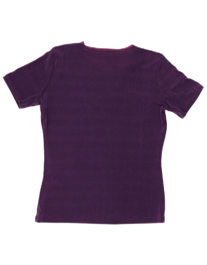 ST. BERNARD T-shirt da donna Top UK 14 Large Viola Poliestere
