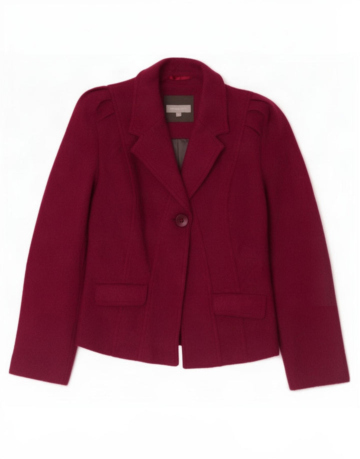 Giacca blazer a 1 bottone Marks & Spencer da donna Per Una UK 12 Borgogna media