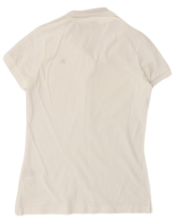 Polo da donna LE COQ SPORTIF UK 10 piccola in cotone bianco