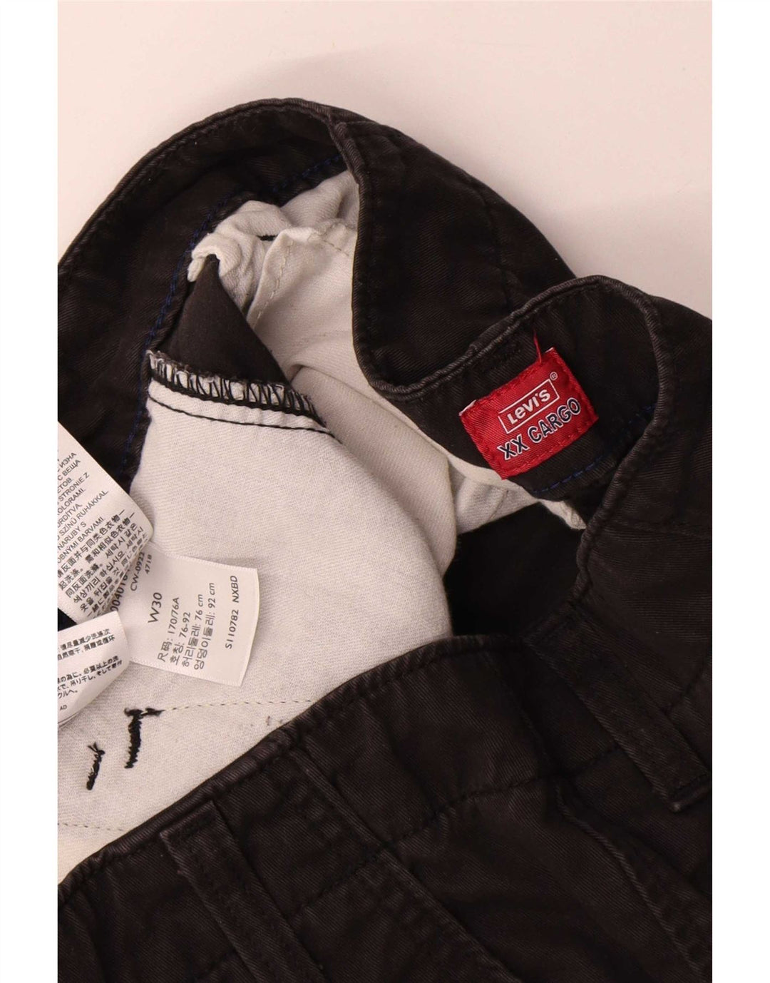 Pantaloncini cargo da uomo Levi's W30 cotone nero medio