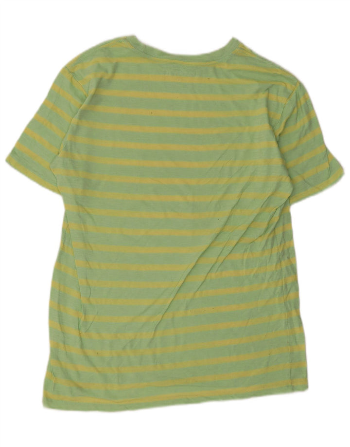 T-shirt da uomo Hurley Top in cotone a righe piccole verdi