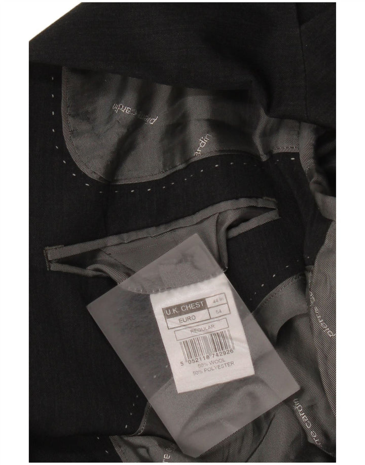 Giacca blazer da uomo a 2 bottoni Pierre Cardin IT 54 2XL Lana grigia