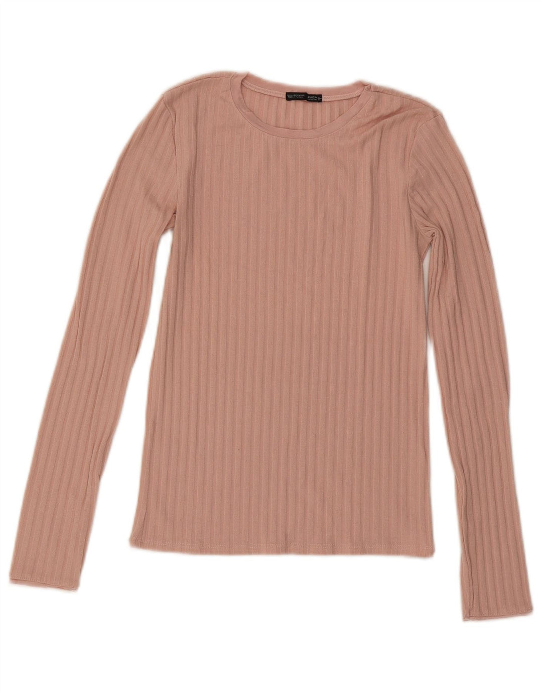 Top Zara da donna a maniche lunghe UK 8 Small rosa