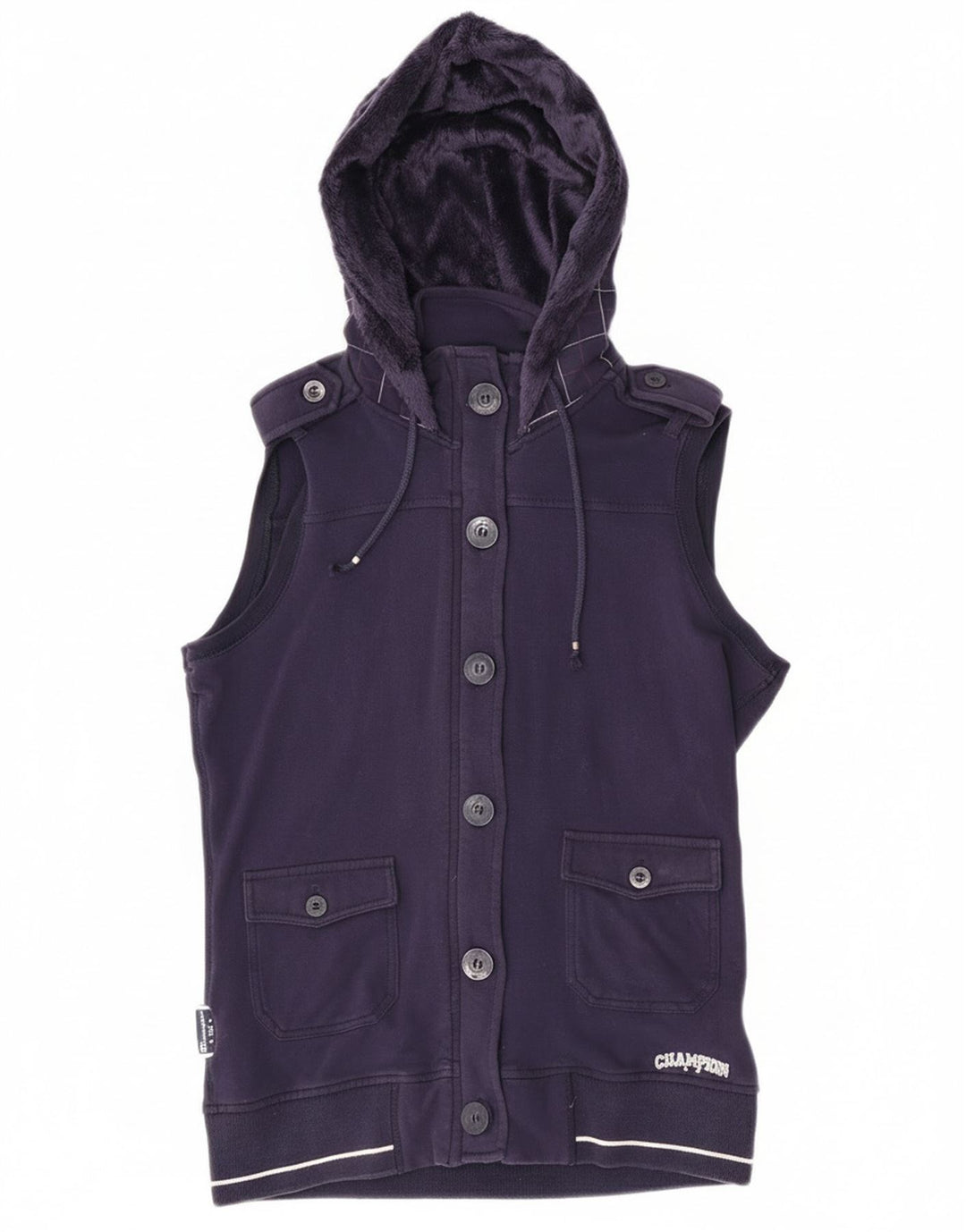Giacca da ginnastica con cappuccio da donna Champion UK 12 Medium Purple Check