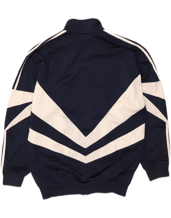 Giacca da tuta da uomo Adidas UK 34/36 Small Blu Navy Colourblock