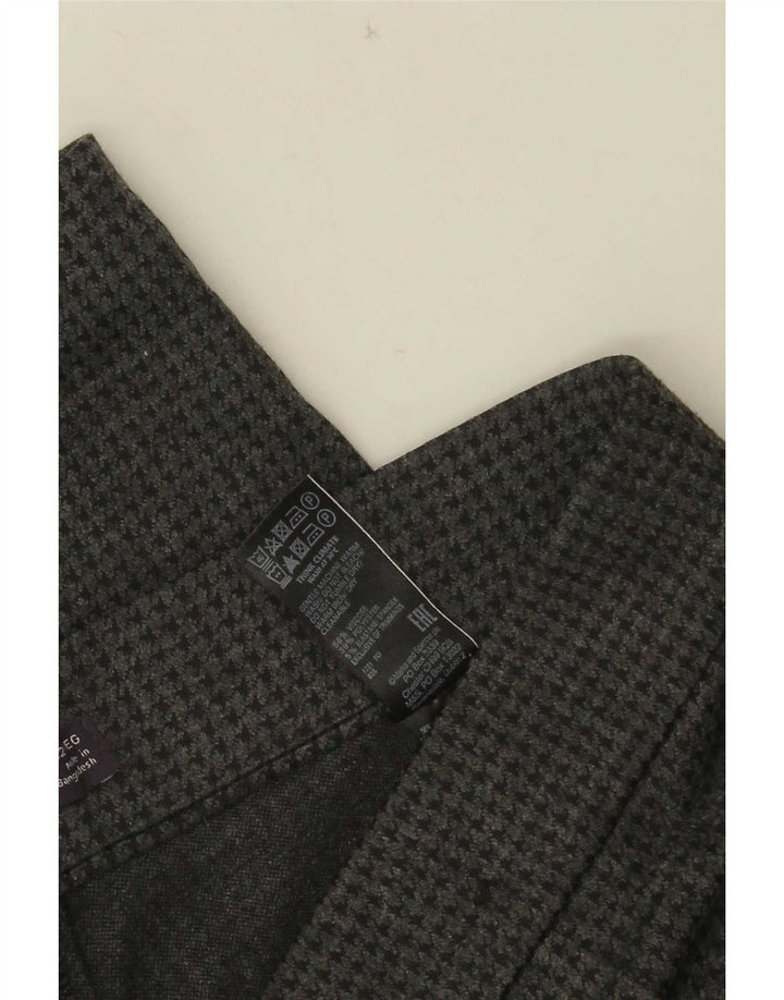 Pantaloni casual da donna Marks & Spencer UK 12 medi W30 L28 Grigio