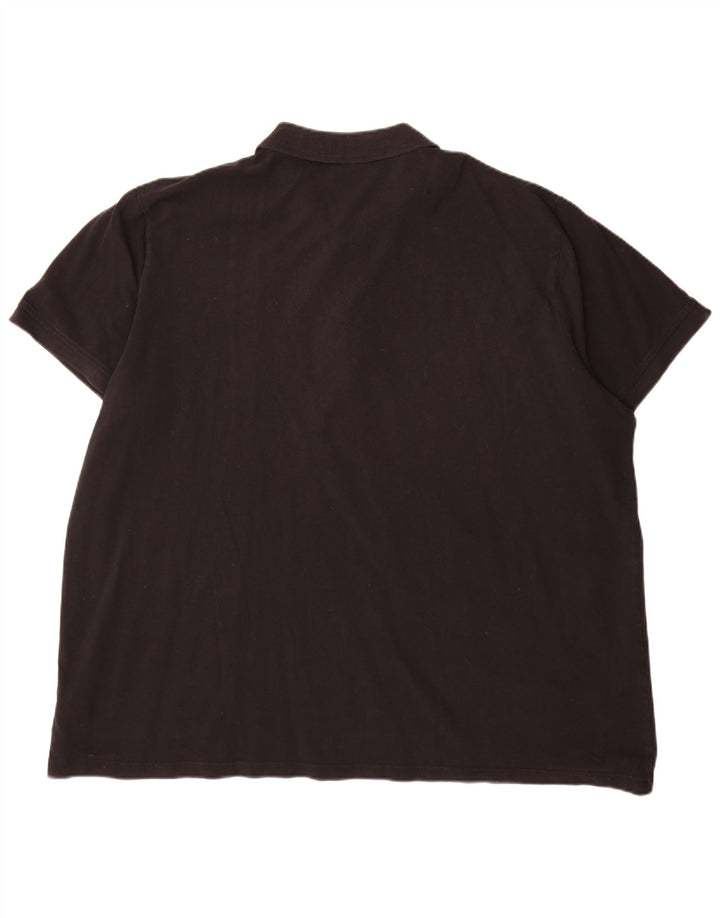 Polo Kappa Uomo 4XL Cotone Nero