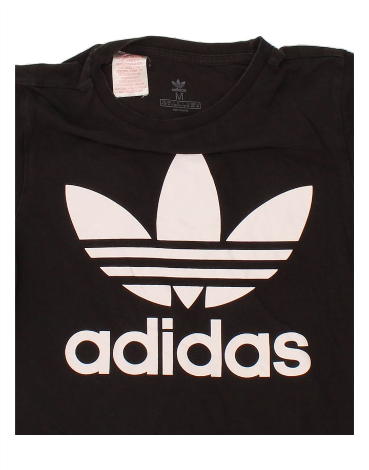 ADIDAS Boys Graphic T-Shirt Top 11-12 Years Black Vintage Adidas and Second-Hand Adidas from Messina Hembry 