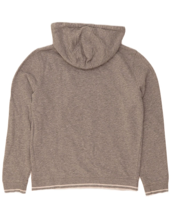 Maglione con cappuccio oversize grafico da donna Ellesse UK 10 piccolo cotone grigio