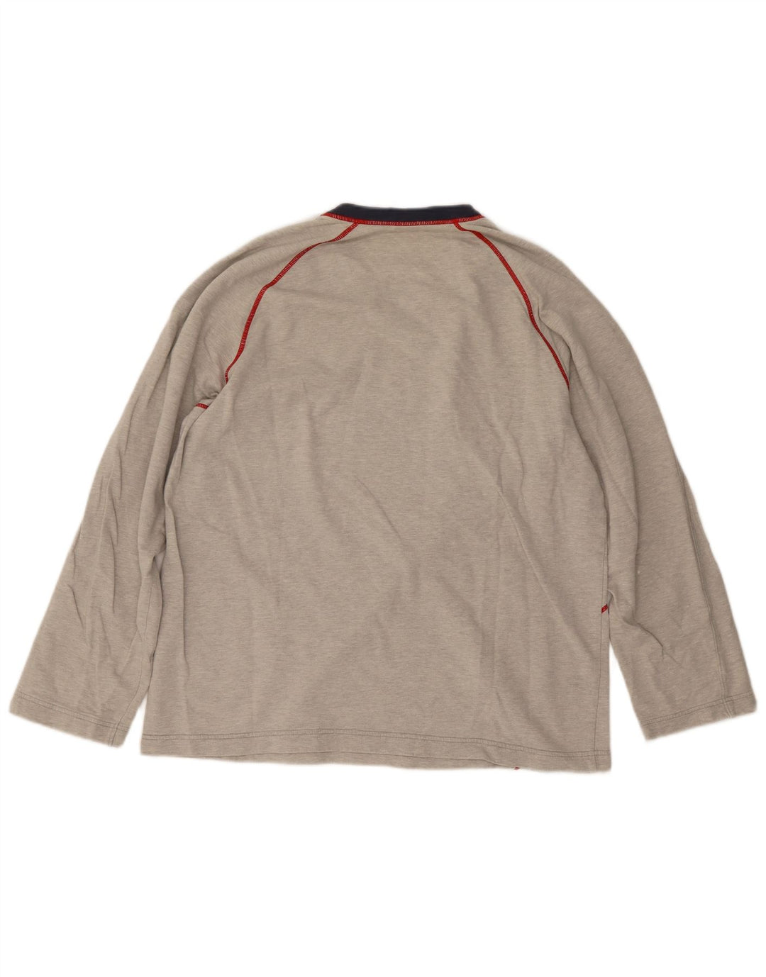 Fila Grafica da uomo Top a maniche lunghe in cotone a righe grandi grigie