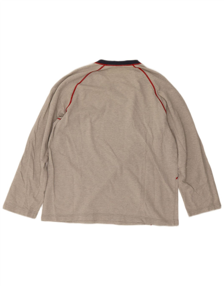 Fila Grafica da uomo Top a maniche lunghe in cotone a righe grandi grigie