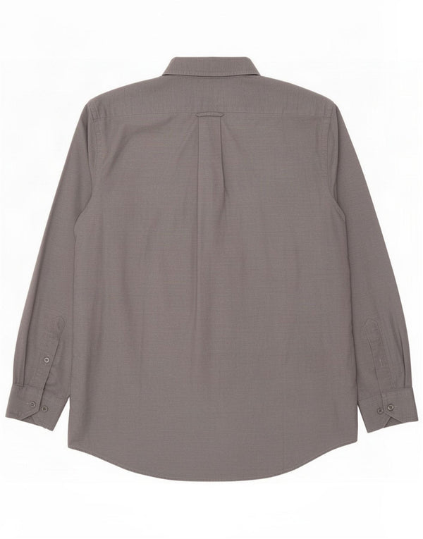 Lacoste Mens Shirt Size 40 Medium Grey Cotton