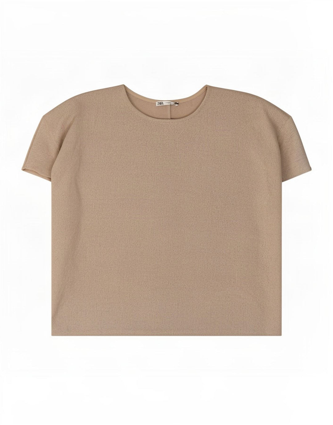 Blusa oversize da donna Zara Top UK 14 Viscosa grigio medio