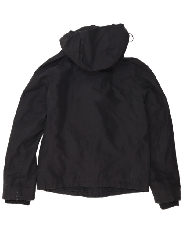 Giacca a vento con cappuccio da uomo Abercrombie & Fitch UK 40 grande nera