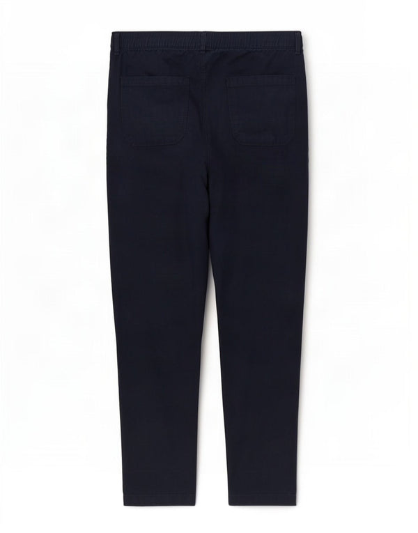 Pantaloni casual slim da donna Marks & Spencer UK 14 Large W34 L26 Blu navy