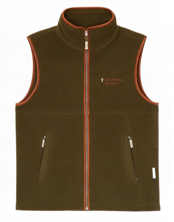 Gilet in pile da uomo Schoffel UK 40 grande poliestere kaki