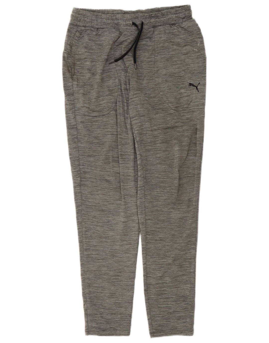 Pantaloni da tuta da donna Puma UK 12 Poliestere screziato grigio medio