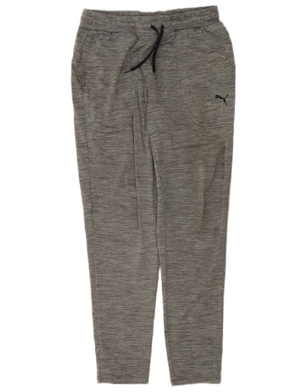 Pantaloni da tuta da donna Puma UK 12 Poliestere screziato grigio medio