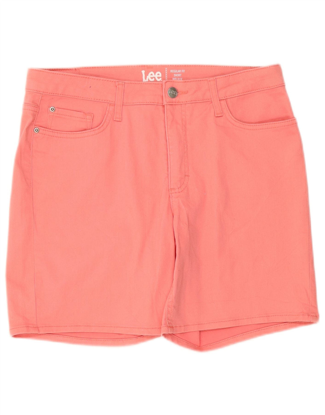 Pantaloncini di jeans Lee da donna a vita media con vestibilità regolare W34 Large Rosa