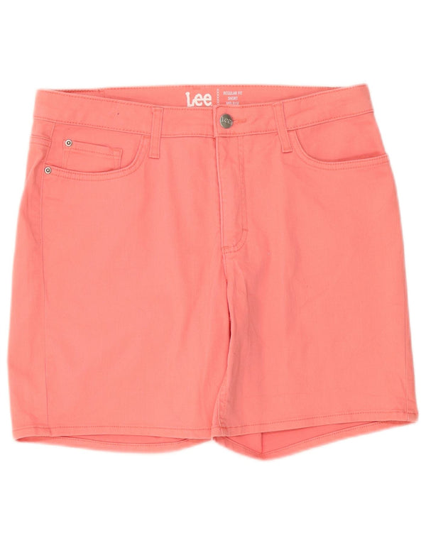 Pantaloncini di jeans Lee da donna a vita media con vestibilità regolare W34 Large Rosa