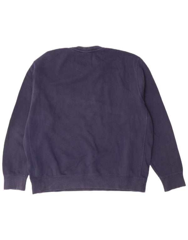 Felpa da uomo Nike Maglione grande in cotone blu navy