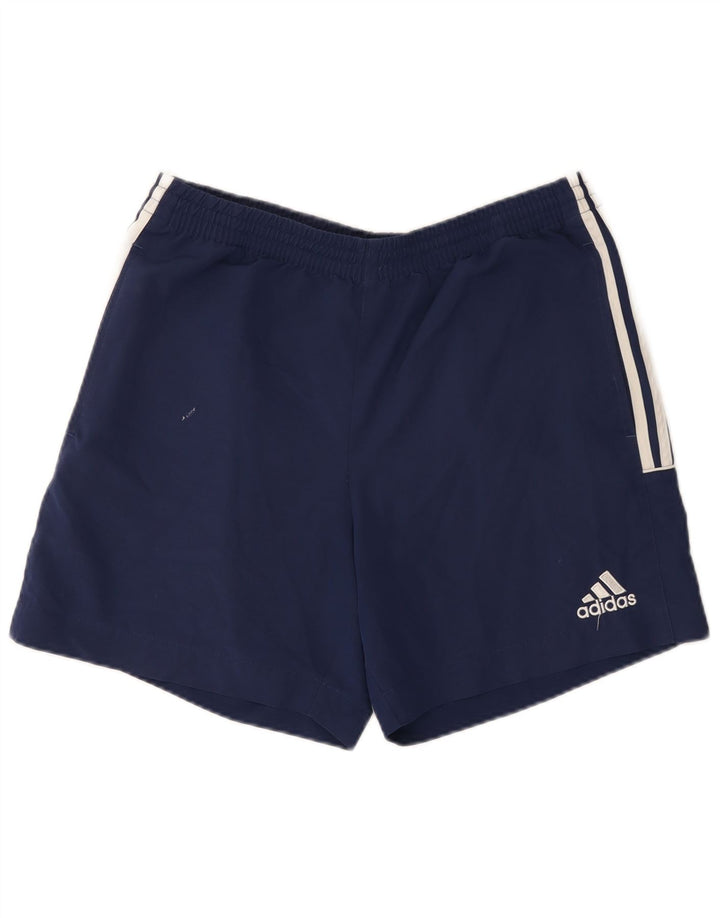 Pantaloncini sportivi da uomo Adidas Large blu navy in poliestere