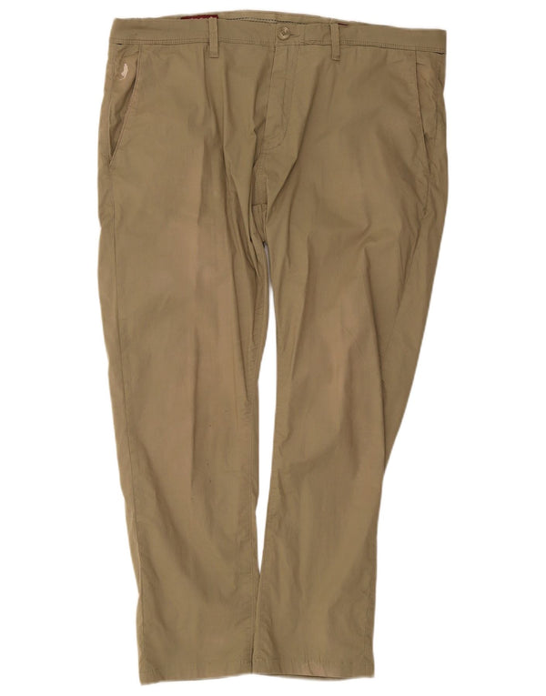 Pantaloni chino dritti da uomo Marlboro Classics EU 54 2XL W38 L28 Cachi