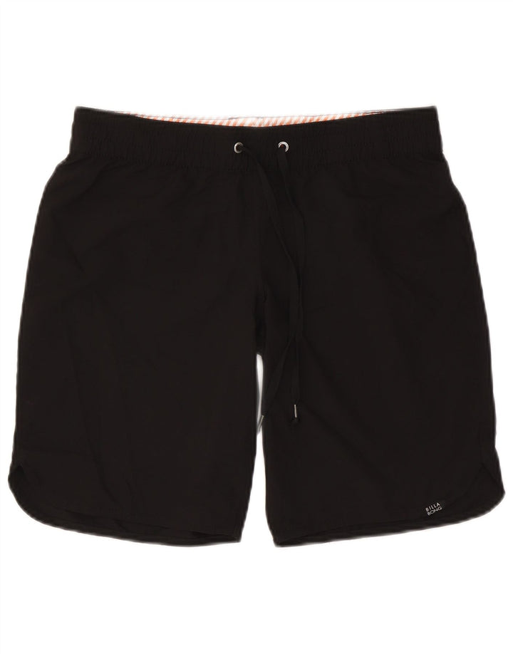 Pantaloncini da bagno grafici da donna Billabong US 10 Large Nero Poliestere