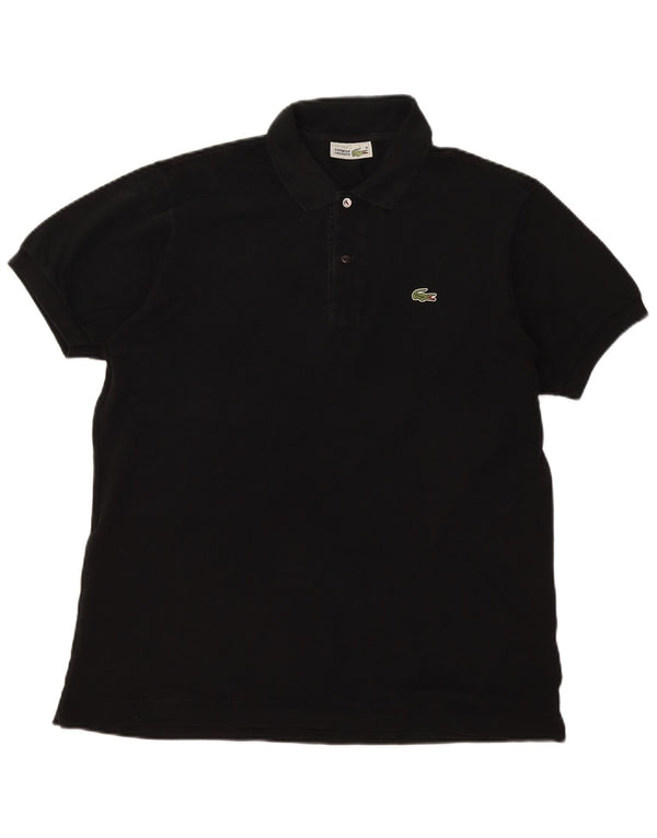 Polo da uomo Lacoste taglia 5 grande in cotone nero