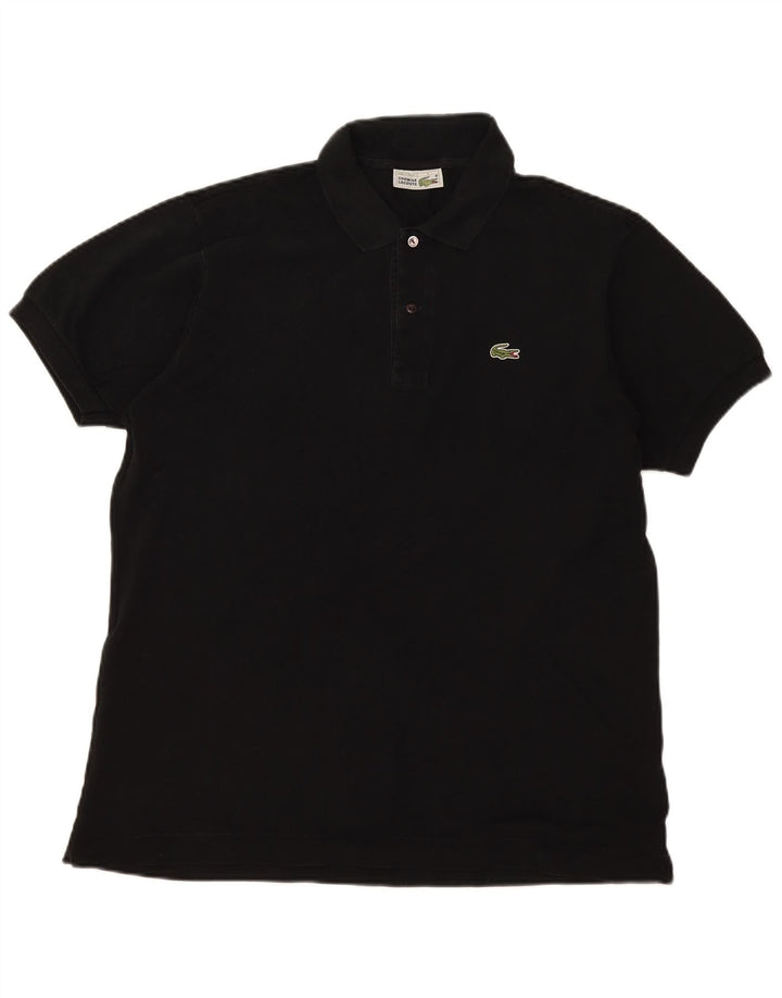 Polo da uomo Lacoste taglia 5 grande in cotone nero