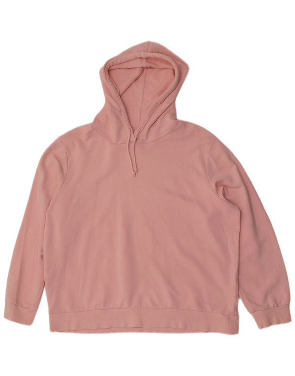 Maglione con cappuccio da donna Marks & Spencer UK 18 XL cotone rosa