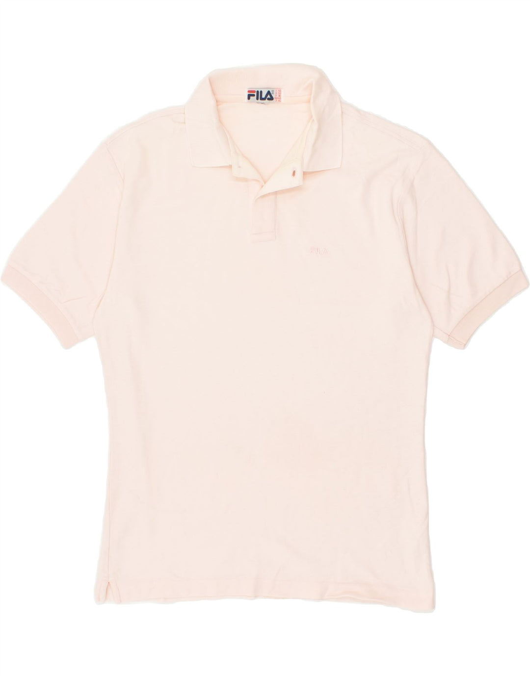 FILA Mens Polo Shirt IT 50 Medium Pink Cotton | Vintage Fila | Thrift | Second-Hand Fila | Used Clothing | Messina Hembry 