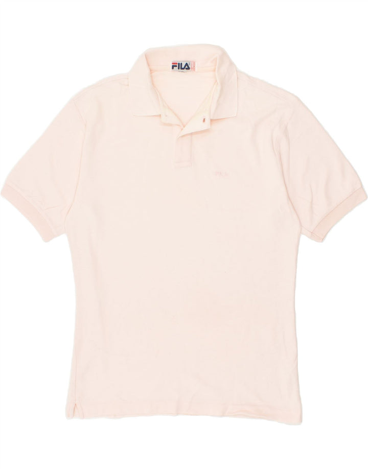 FILA Mens Polo Shirt IT 50 Medium Pink Cotton | Vintage Fila | Thrift | Second-Hand Fila | Used Clothing | Messina Hembry 
