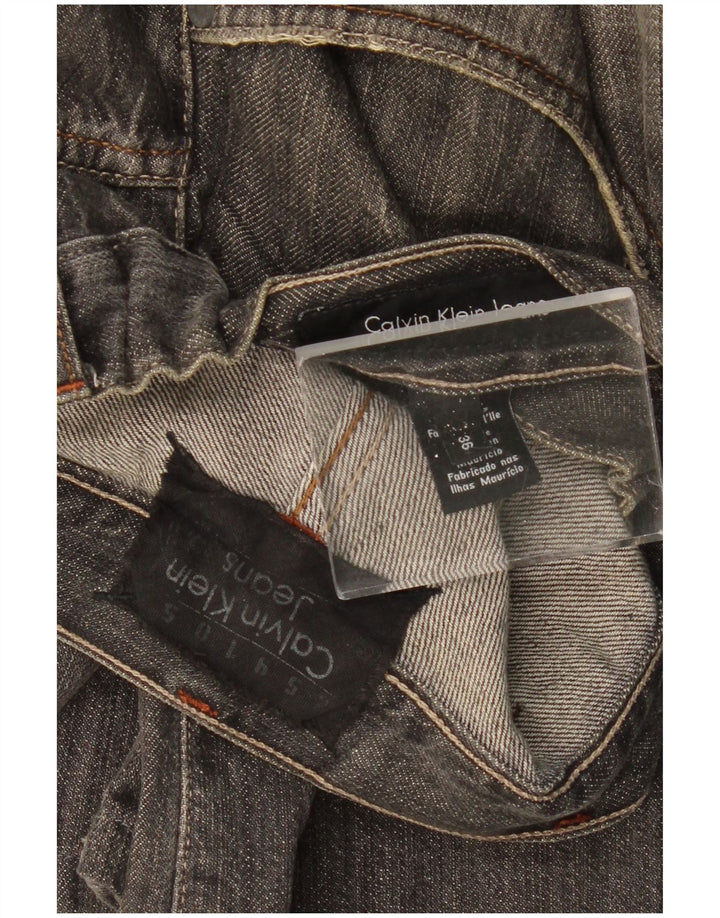 CALVIN KLEIN Jeans Bootcut da Uomo W36 L30 Cotone Nero